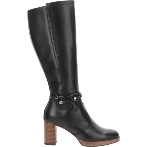 Leather Women`s Boots , female, Sizes: 3 UK - Nerogiardini - Modalova
