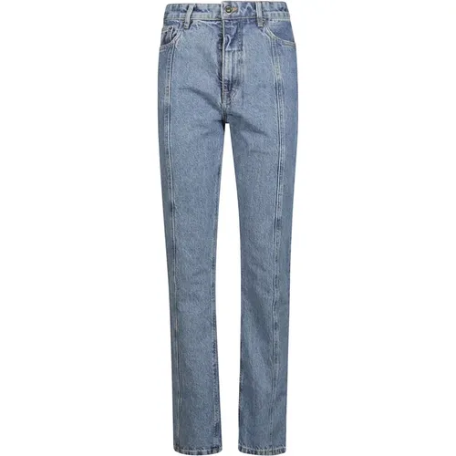 Slim-Fit Straight Twill Jeans , Damen, Größe: W26 - Rotate Birger Christensen - Modalova