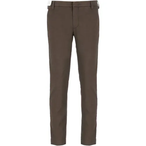 Cotton Trousers with Belt Loops , male, Sizes: W32, W35 - Entre amis - Modalova