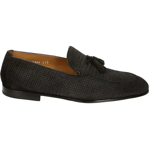 Woven Leather Loafers for Men , male, Sizes: 8 UK - Doucal's - Modalova