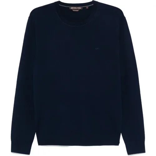 Midnight Merino Crew bestickter Pullover , Herren, Größe: XL - Michael Kors - Modalova