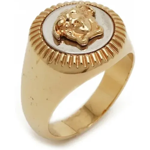 Pre-owned Metal rings , female, Sizes: ONE SIZE - Versace Pre-owned - Modalova