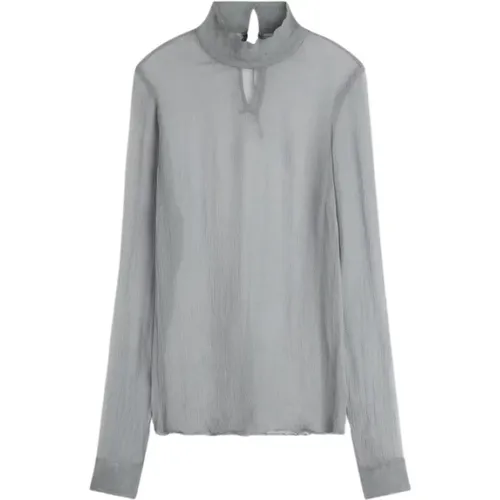 Hellgraue Stilvolle Bluse für Frauen , Damen, Größe: M - Dries Van Noten - Modalova