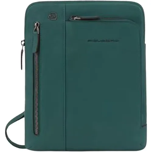 Shoulder Bag with iPad Holder , male, Sizes: ONE SIZE - Piquadro - Modalova
