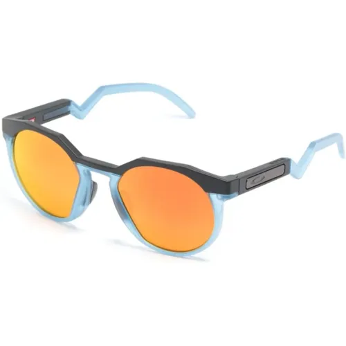 Round Frame Mirrored Sunglasses UV-Protective , unisex, Sizes: ONE SIZE - Oakley - Modalova