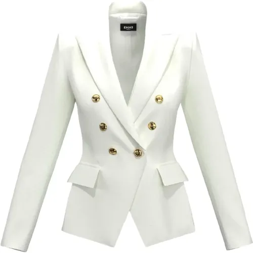 Cream Blazer Foglia1 , female, Sizes: M, S - Marella - Modalova