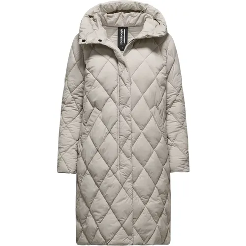 Diamond Quilted Hooded Down Jacket , female, Sizes: 2XL, S, XL, M, L - BomBoogie - Modalova