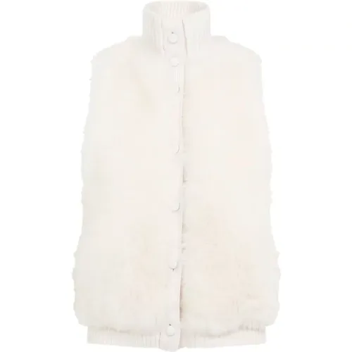 Luxurious White Fur Coat Aw24 , female, Sizes: S - Yves Salomon - Modalova