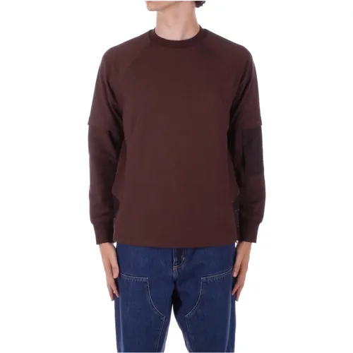 Brauner Metropolis Pullover mit Einzigartigen Taschen , Herren, Größe: S - C.P. Company - Modalova