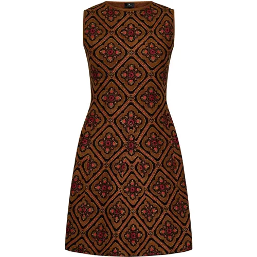 Women`s Clothing Dress Camel Aw23 , female, Sizes: XL - ETRO - Modalova