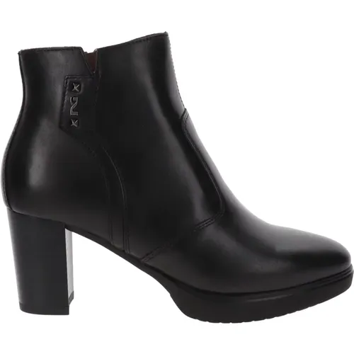 Leather Ankle Boots for Women , female, Sizes: 3 UK, 6 UK, 7 UK, 2 UK, 5 UK, 4 UK - Nerogiardini - Modalova