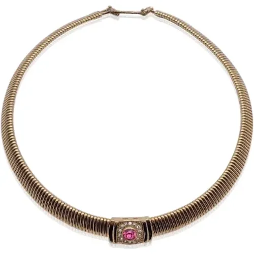 Pre-owned Metal necklaces , female, Sizes: ONE SIZE - Dior Vintage - Modalova