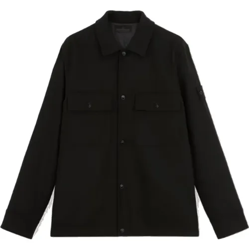 Padded Button-Up Water-Repellent Overshirt , male, Sizes: M - Stone Island - Modalova