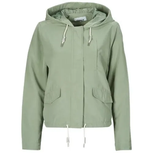 Grüne Parka Jacke für Frauen , Damen, Größe: XS - Only - Modalova