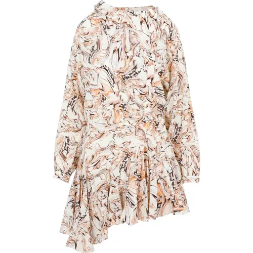 Beige Silk Wrap Dress Aw23 , female, Sizes: L - Isabel marant - Modalova