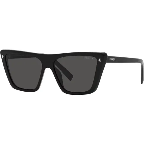 Dark Grey Sonnenbrillen , Damen, Größe: 55 MM - Prada - Modalova