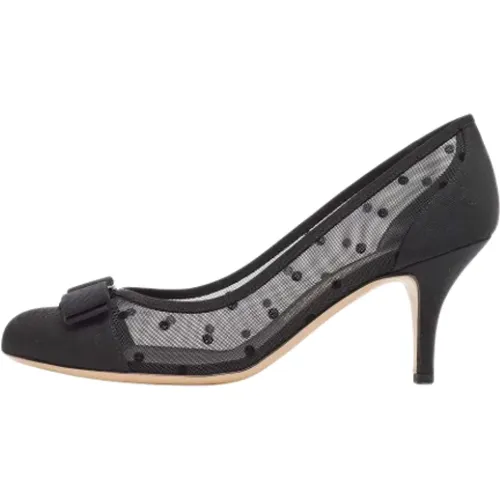 Pre-owned Mesh heels , female, Sizes: 4 1/2 UK - Salvatore Ferragamo Pre-owned - Modalova