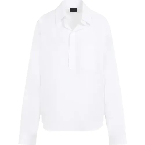 Weißes Baumwollhemd , Damen, Größe: S - Balenciaga - Modalova