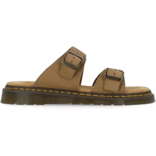 Ledersandalen mit Runder Spitze , Herren, Größe: 43 1/2 EU - Dr. Martens - Modalova