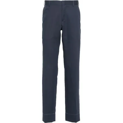 Slim Linen Cotton Blend Pants , male, Sizes: 2XL, XL, 3XL - Brioni - Modalova