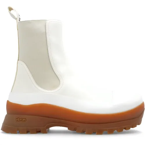 Chelsea Boots mit Logo , Damen, Größe: 37 EU - Stella Mccartney - Modalova