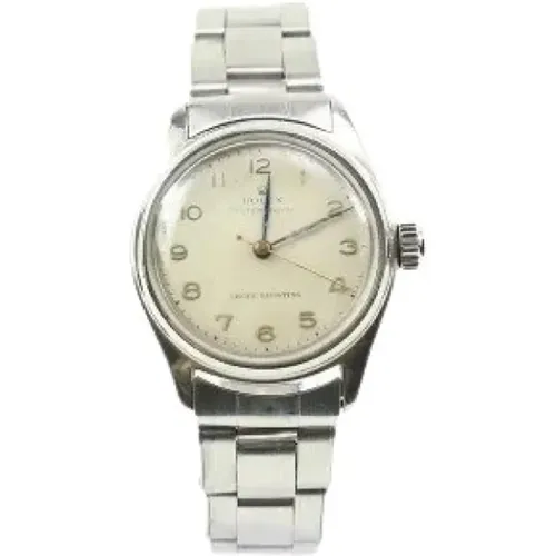 Pre-owned Stainless Steel watches , female, Sizes: ONE SIZE - Rolex Vintage - Modalova