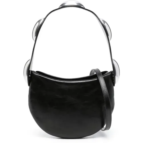 Crackle Leather Shoulder Bag , female, Sizes: ONE SIZE - alexander wang - Modalova