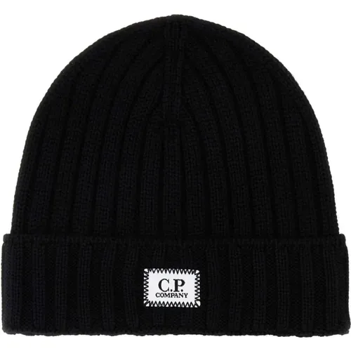 Wool Beanie Hat , male, Sizes: ONE SIZE - C.P. Company - Modalova