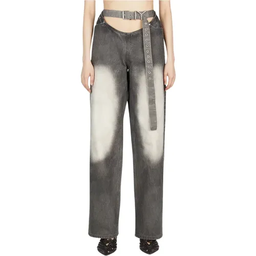 Arc Jeans mit Gürtel und Acid Wash , Damen, Größe: W28 - Y/Project - Modalova