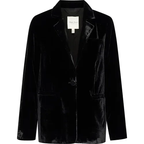 Klassischer Schwarzer Blazer Lorettapw Jacke , Damen, Größe: M - Part Two - Modalova