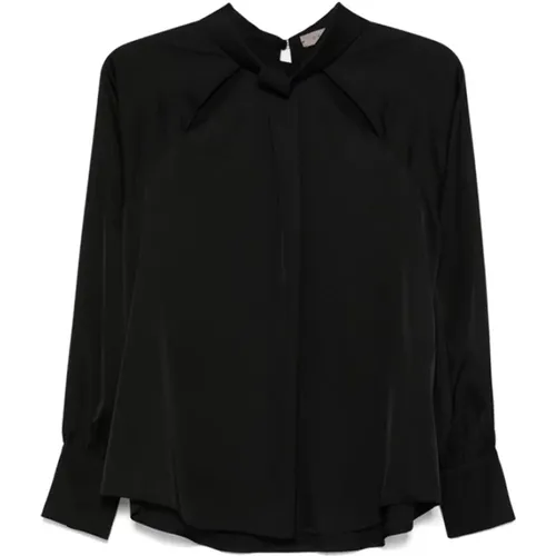 Satin Blouse with Elegant Details , female, Sizes: L, S - D.Exterior - Modalova