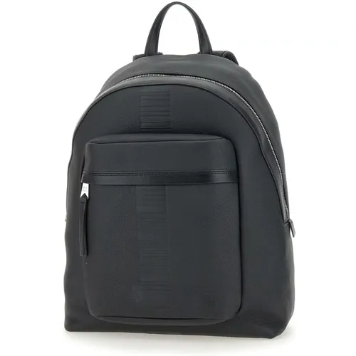 Leather Backpack with Iconic Stripes , male, Sizes: ONE SIZE - Paul Smith - Modalova