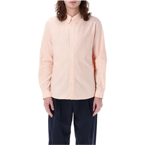 Greg Striped Cotton Shirt , male, Sizes: M, L - A.p.c. - Modalova