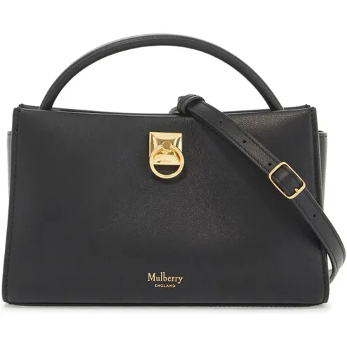 Goldene Keystone Lock Lederhandtasche - Mulberry - Modalova