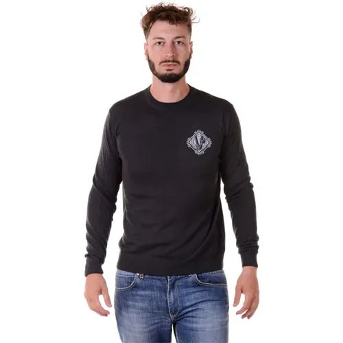 Gemütlicher Strickpullover , Herren, Größe: M - Versace Jeans Couture - Modalova