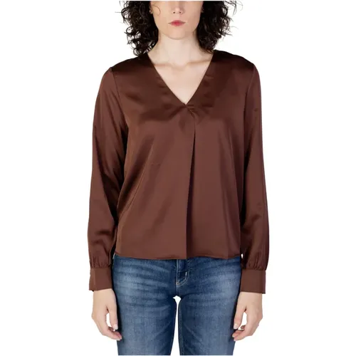 V-Neck Blouse , female, Sizes: M - Vila - Modalova