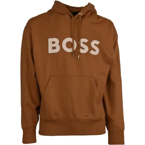 Herren Kapuzenpullover mit zentralem Logo - Hugo Boss - Modalova