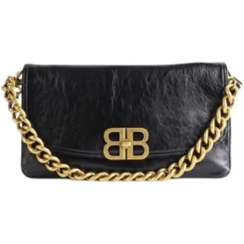 Soft Flap Bag with BB Logo , female, Sizes: ONE SIZE - Balenciaga - Modalova