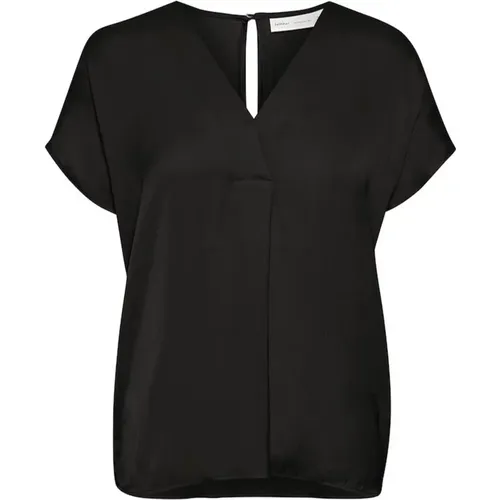 V-Neck Top with Short Sleeves , female, Sizes: S, M, XS - InWear - Modalova