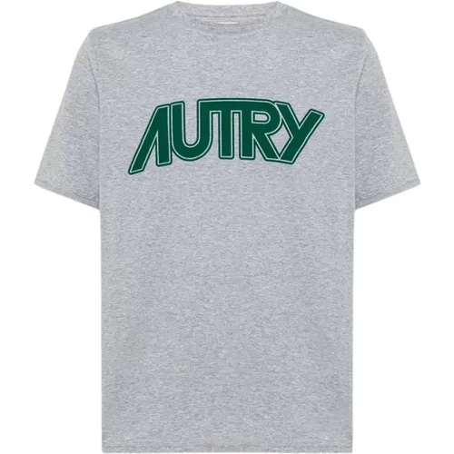 Klassisches T-Shirt , Herren, Größe: S - Autry - Modalova
