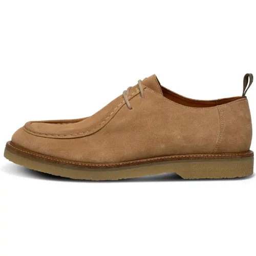 Wasserabweisende Wildleder Wallabee Schuhe , Herren, Größe: 41 EU - Shoe the Bear - Modalova