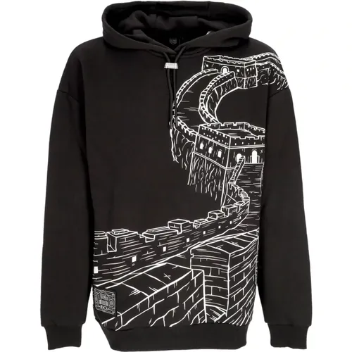 Chinese Wall Outline Hoodie /White , male, Sizes: S, XS, XL, L, M - Dolly Noire - Modalova