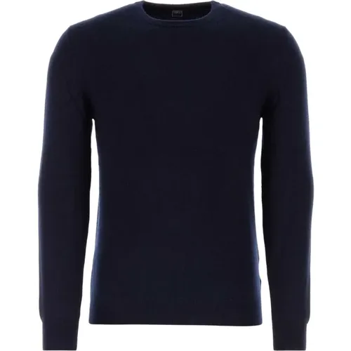 Midnight Cashmere Sweater , male, Sizes: 2XL, 3XL, XL - Fedeli - Modalova