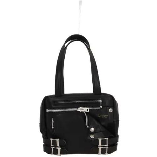 Schwarze Leder-Tote-Tasche mit Reißverschluss - Undercover - Modalova
