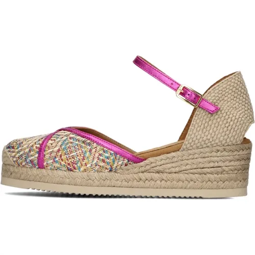 Espadrilles mit Raffia und Schnalle , Damen, Größe: 38 EU - Unisa - Modalova