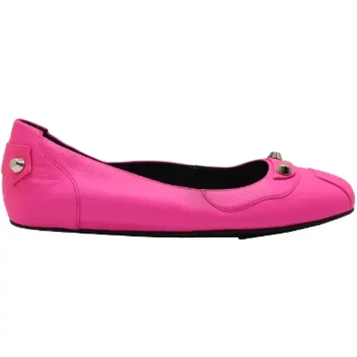 Pre-owned Leather flats , female, Sizes: 3 UK - Balenciaga Vintage - Modalova