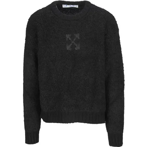 Sweater with Logo Detail , male, Sizes: M, S - Off White - Modalova