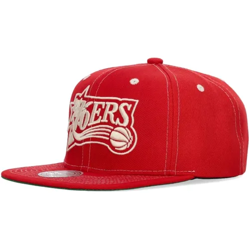 NBA Kontrast Snapback Kappe - Mitchell & Ness - Modalova