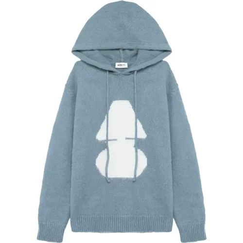 Cloud Effect Hoodie , male, Sizes: XL, L - Autry - Modalova