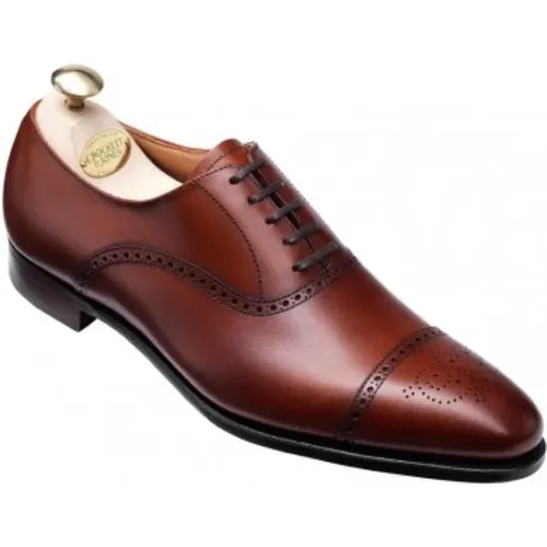 Kastanien Lederschuhe , Herren, Größe: 40 EU - Crockett & Jones - Modalova